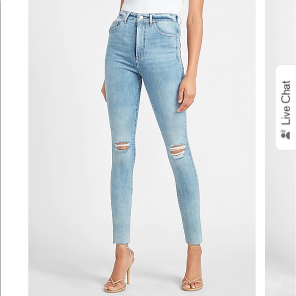 Express Skinny Jeans Mid Rise - Picture 4 of 4